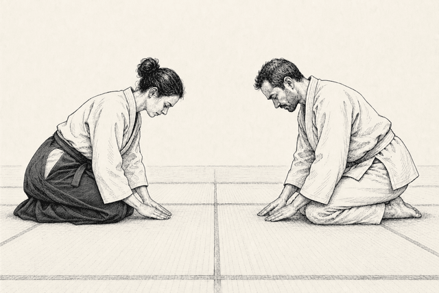 Groeten in de dojo